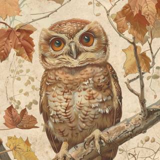 Vintage brown autumn wallpaper