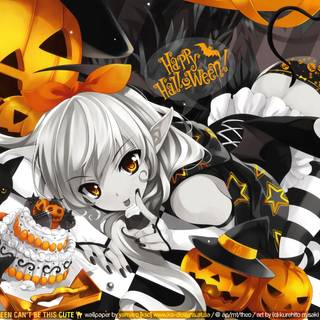 Anime Halloween Chibi wallpaper