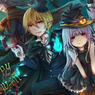 Anime Halloween 4k wallpaper