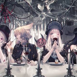 Anime Halloween 4k wallpaper