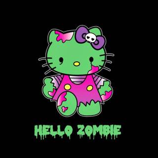 Hello Kitty Halloween 3D wallpaper