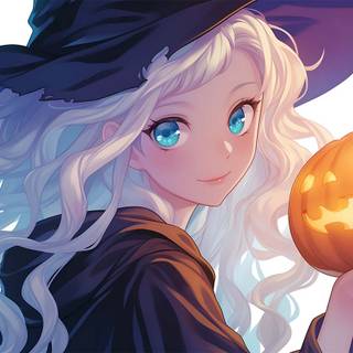 Halloween PC anime wallpaper