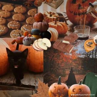 Cozy Halloween autumn wallpaper