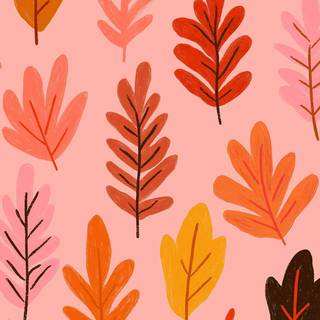 Autumn pastel orange wallpaper