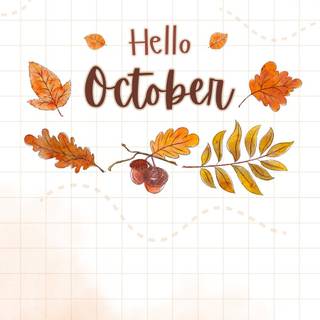 Autumn pastel orange wallpaper