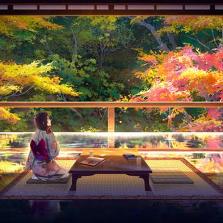 Autumn art 4k wallpaper