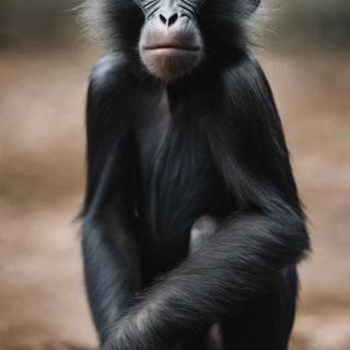 Big black monkey wallpaper