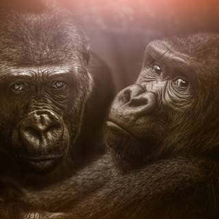 Big black monkey wallpaper