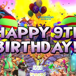 Happy 9th birthday wallpaper