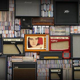 Vintage audio wallpaper