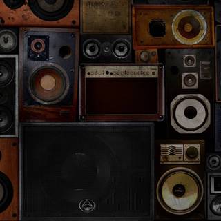 Vintage audio wallpaper