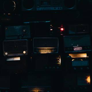 Vintage audio wallpaper