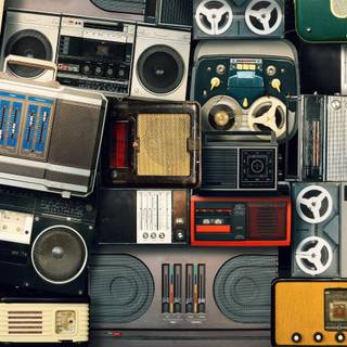 Vintage audio wallpaper