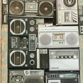 Vintage audio wallpaper