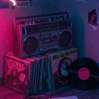 Vintage audio wallpaper