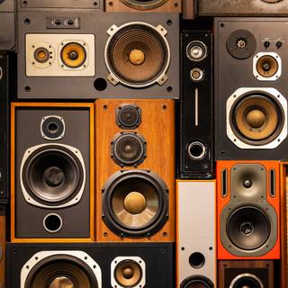 Vintage audio wallpaper