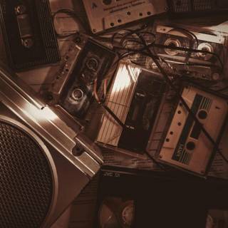 Vintage audio wallpaper
