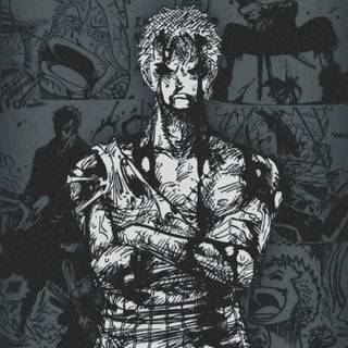 Zoro manga panel wallpaper
