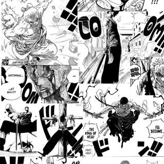 Zoro manga panel wallpaper