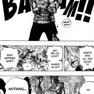 Zoro manga panel wallpaper