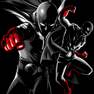 Saitama black wallpaper