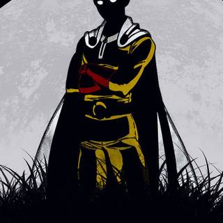 Saitama black wallpaper