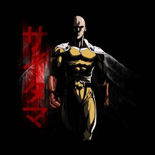Saitama black wallpaper