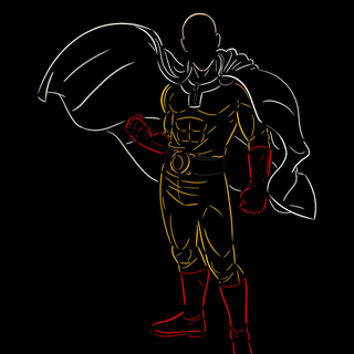 Saitama black wallpaper