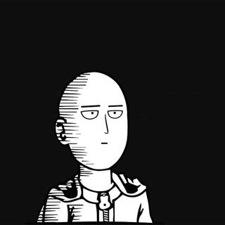 Saitama black wallpaper