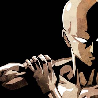 Saitama black wallpaper