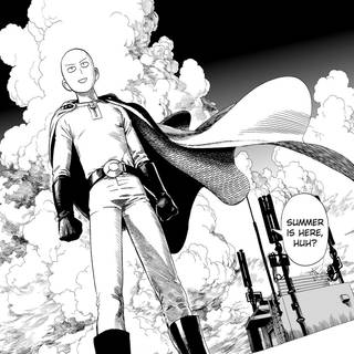 Saitama black wallpaper