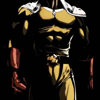 Saitama black wallpaper