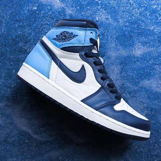Jordan 1 University blue wallpaper