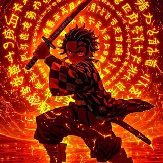 3D Demon Slayer wallpaper