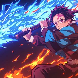 3D Demon Slayer wallpaper