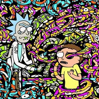 Rick and Morty drippy wallpaper