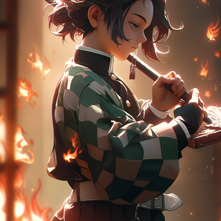 3D Demon Slayer wallpaper