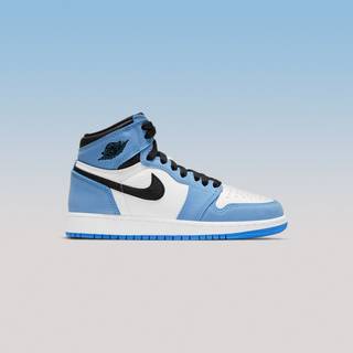 Jordan 1 University blue wallpaper