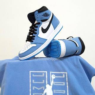 Jordan 1 University blue wallpaper