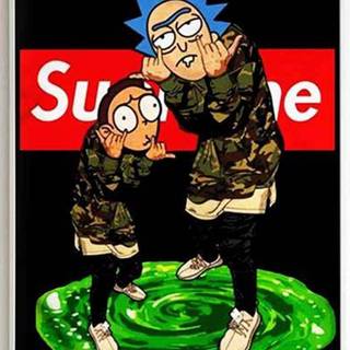 Rick and Morty drippy wallpaper