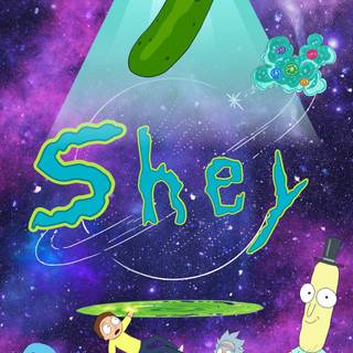 Rick and Morty drippy wallpaper