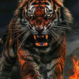 Cool tiger phone wallpaper