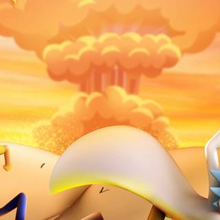 Rick and Morty drippy wallpaper