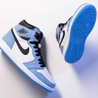 Jordan 1 University blue wallpaper