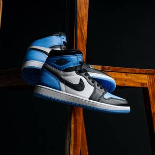 Jordan 1 University blue wallpaper