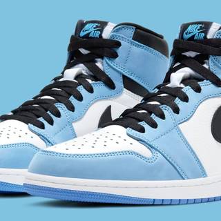 Jordan 1 University blue wallpaper