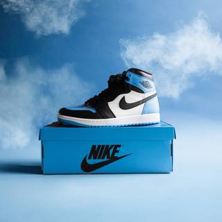 Jordan 1 University blue wallpaper