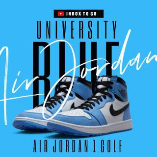 Jordan 1 University blue wallpaper