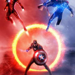 iPhone 4k cartoon Avengers wallpaper