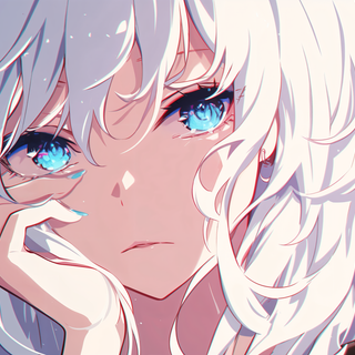 Computer anime white wallpaper